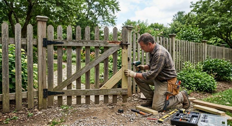 Wooden Gate Repair Service
