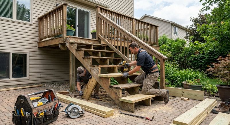 Deck Steps Replacement in Redmond, WA