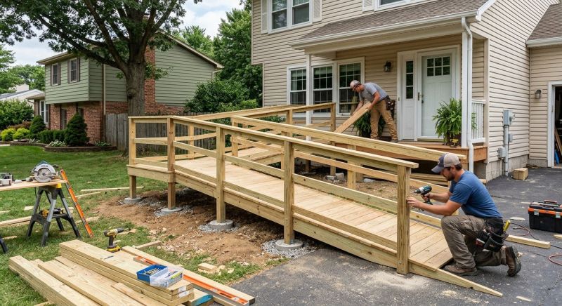 Deck Ramp Construction in Conroe, TX